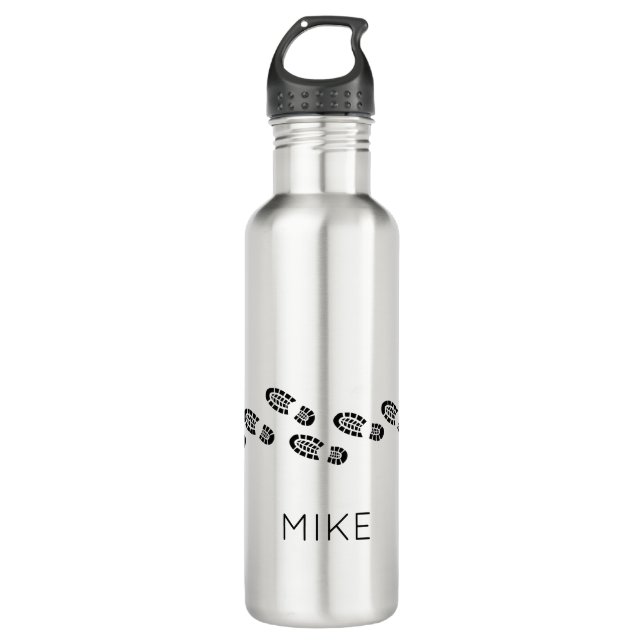 Hiking Boots NAME Adventure Explore Dream Outdoors 710 Ml Water Bottle (Front)