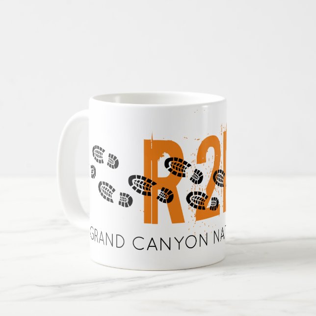 Hiking Boots R2R Grand Canyon Travel Souvenir Coffee Mug (Front Left)