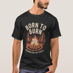 Hiking Camp Camper Quote Campfire Vintage Camping T-Shirt