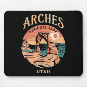 Hiking Camping Adventure Explorer Arches National Mouse Mat