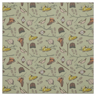 Hiking Camping Backpacking Nature Patterned Fabric