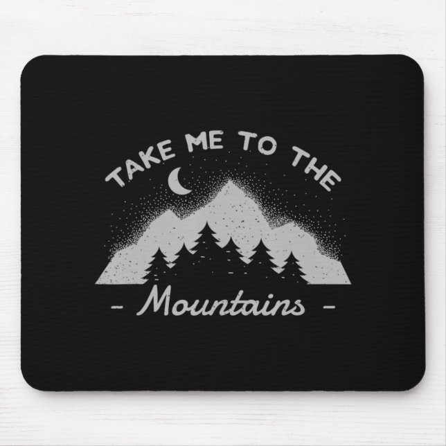Hiking Camping Climbing Scout Outdoor Mountains T  Mouse Mat (Front)