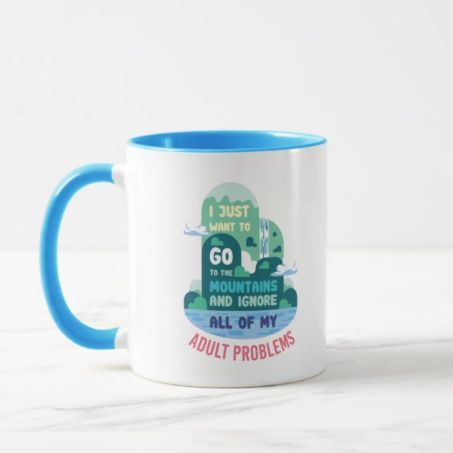 Hiking Camping Gifts Mug (Left)