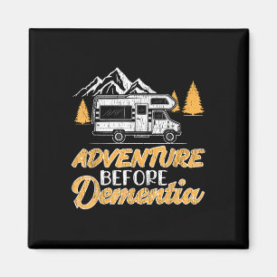Hiking Camping Lover Adventure Before Dementia Magnet