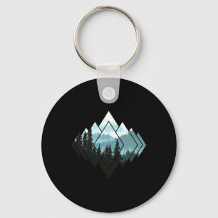Hiking Camping Mountains Nature Trekking Hiking Gi Key Ring