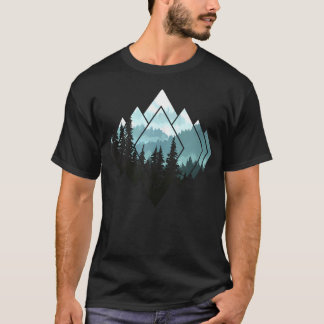 Hiking Camping Mountains Nature Trekking T-Shirt