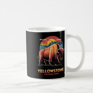 Hiking Camping Retro Yellowstone National Park Bis Coffee Mug