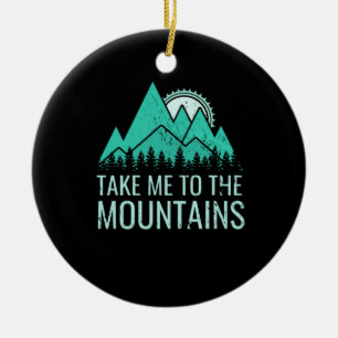 Hiking Ceramic Tree Decoration