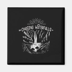 Hiking Chasing Waterfall Hikers Nature Lover Magnet