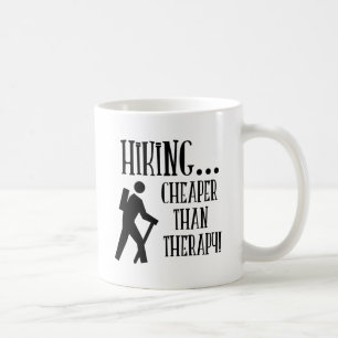 Hiking, Cheaper Than Therapy Coffee Mug