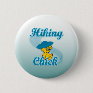 Hiking Chick #3 6 Cm Round Badge