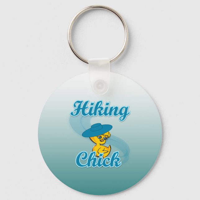 Hiking Chick #3 Key Ring (Front)