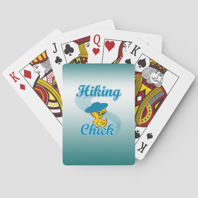 Hiking Chick #3 Playing Cards (Back)