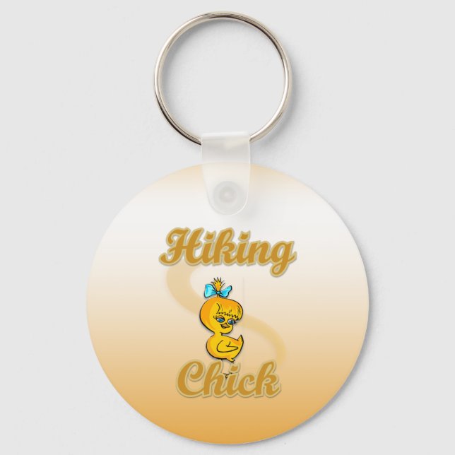 Hiking Chick Key Ring (Front)