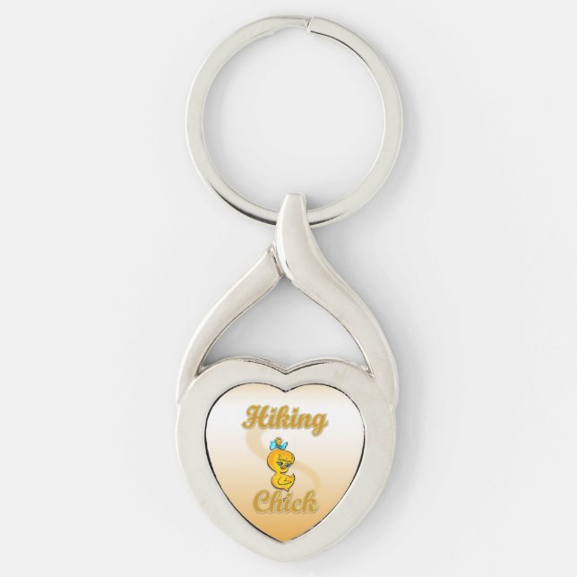 Hiking Chick Key Ring (Front)