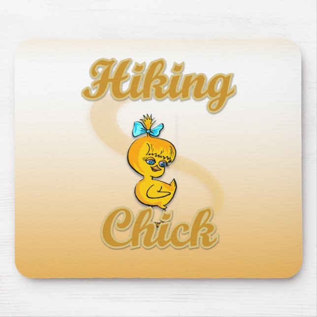 Hiking Chick Mouse Mat (Front)