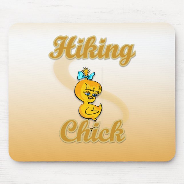 Hiking Chick Mouse Mat (Front)