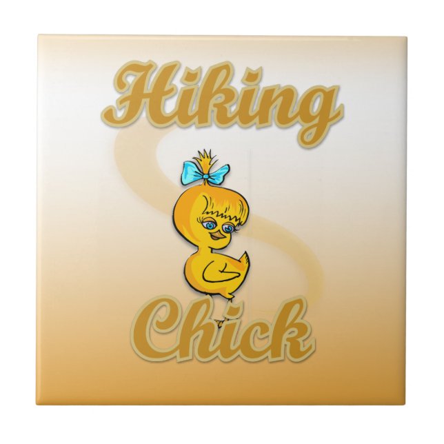 Hiking Chick Tile (Front)