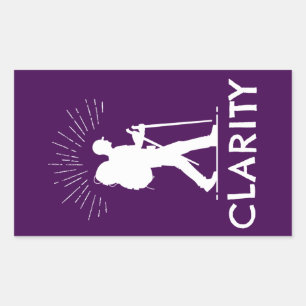 Hiking Clarity Rectangular Sticker