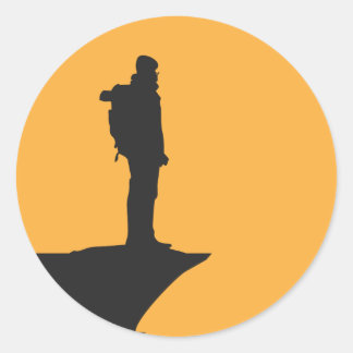 Hiking Classic Round Sticker