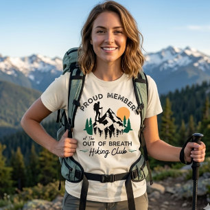 Hiking Club Funny Nature Lover Travel Tri-Blend Shirt