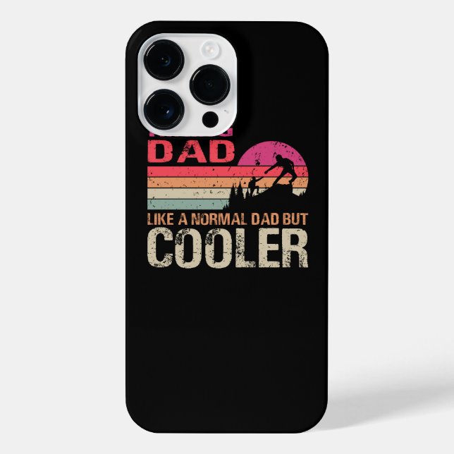 Hiking Dad Like A Normal Dad But Cooler Trekking H iPhone Case (Back)