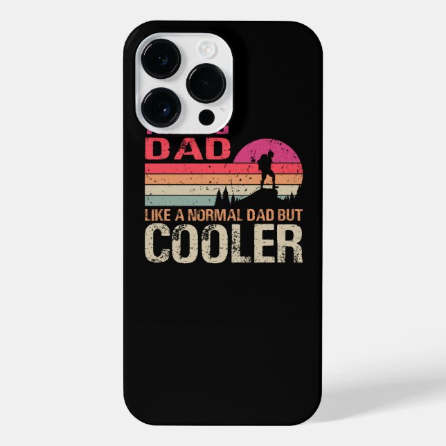 Hiking Dad Like A Normal Dad But Cooler Trekking H iPhone Case (Back)