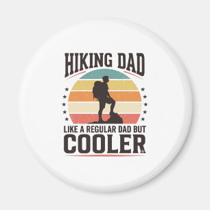 Hiking Dad Vintage Cooler Shirt Design_1 Magnet