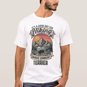 Hiking Dandie Dinmont Terrier Mountain Dog T-Shirt