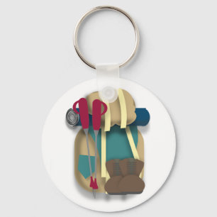Hiking Equipment Key Ring
