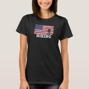 Hiking Exploring Adventure Nature Camper Hiker US T-Shirt