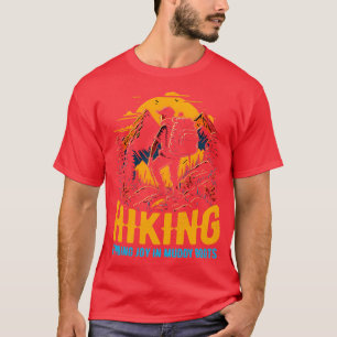 Hiking Finding joy in muddy boots funny T-Shirt