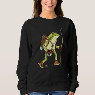 Hiking Frog Dark Academia Witchy Cottagecore Sweatshirt