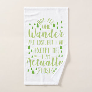 Hiking Funny Saying   Hand Towel