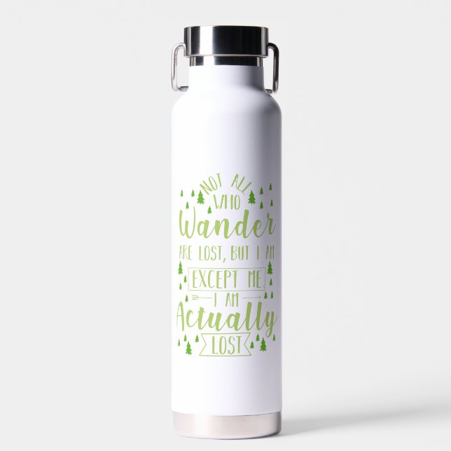 Hiking Funny Saying   Water Bottle (Front)