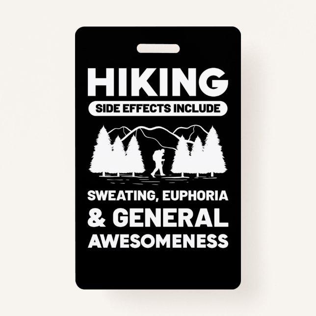 Hiking General Awesomeness ID Badge (Front)