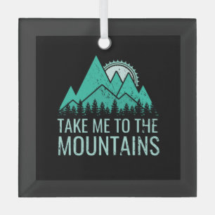 Hiking   glass tree decoration