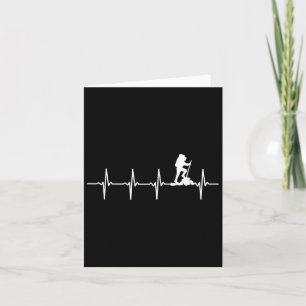 Hiking Heartbeat For Hikers Card