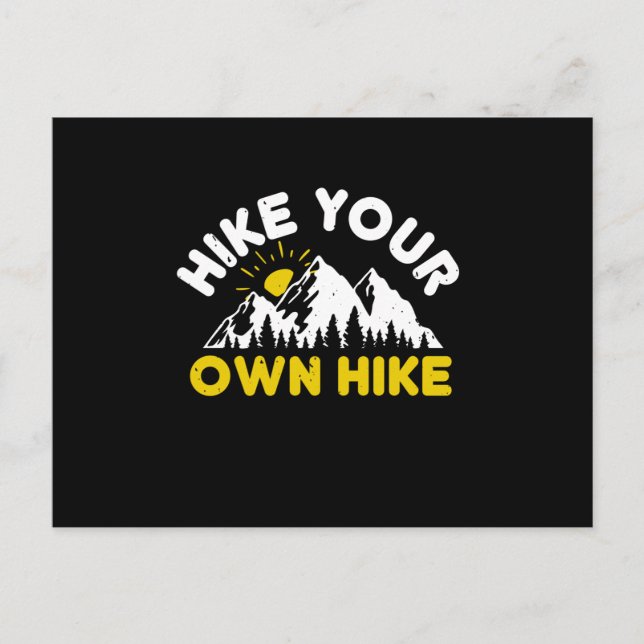 Hiking - Hike Your Own Hike Postcard (Front)