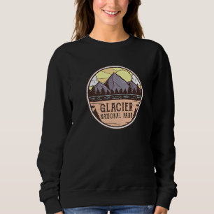 Hiking Hiker Montana Vintage Glacier National Park Sweatshirt