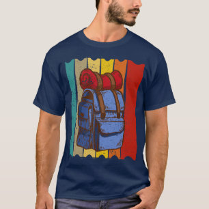 Hiking Hiking Backpack Retro T-Shirt