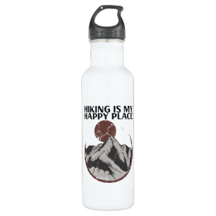 Hiking - Hiking Is My Happy Place 710 Ml Water Bottle