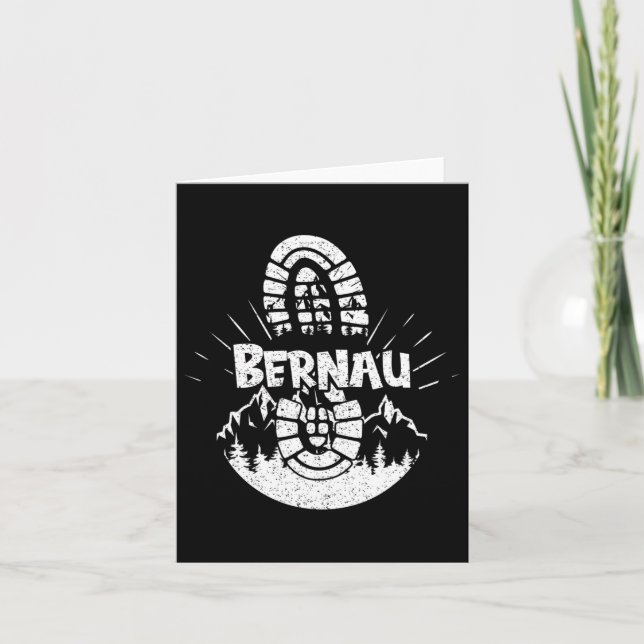 Hiking In Bernau Germany Vacation Hiker 1  Card (Front)