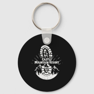 Hiking In Castle Mountain Resort Vacation Ski 1 Key Ring