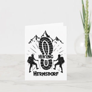 Hiking In Hermsdorf Germany Vacation For Hiker 1 Card