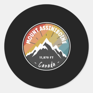 Hiking In Mount Assiniboine - Canada Classic Round Sticker