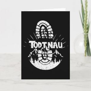 Hiking In Todtnau Germany Vacation Hiker _1 Card