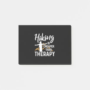 Hiking Is Cheaper Than Therapy Post-it Notes