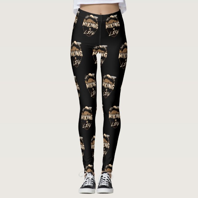 Hiking Is Life  Leggings (Front)