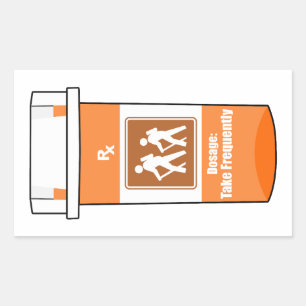 Hiking Is My Drug Rectangular Sticker